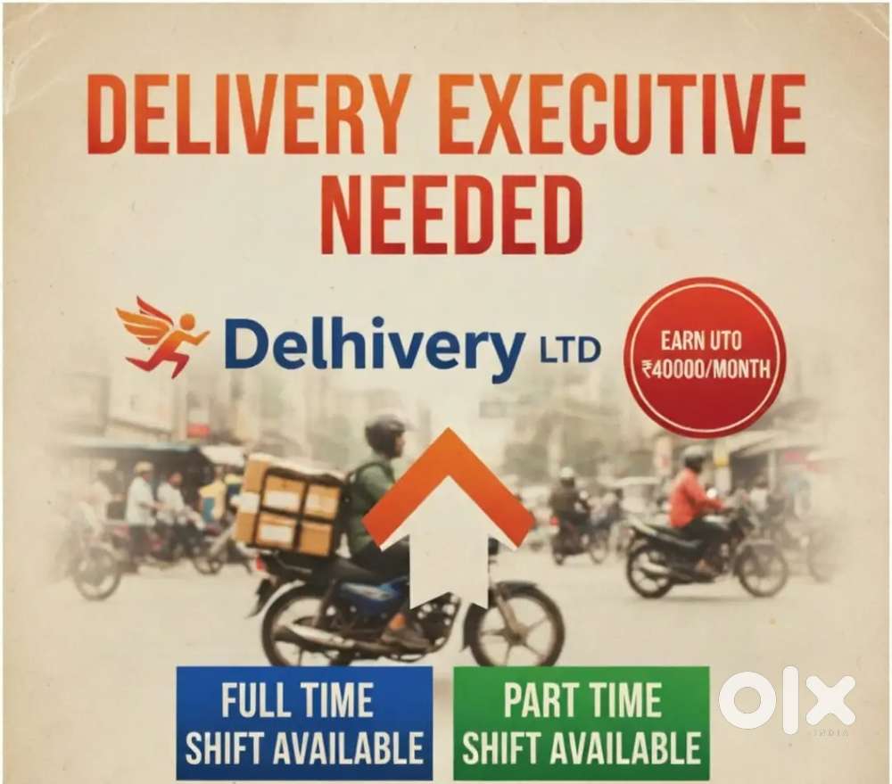 We are hiring Delivery Executives for Delhivery (Edapilli).