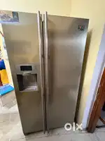 Samsung side by side double door 585 litre refrigerator  for sale