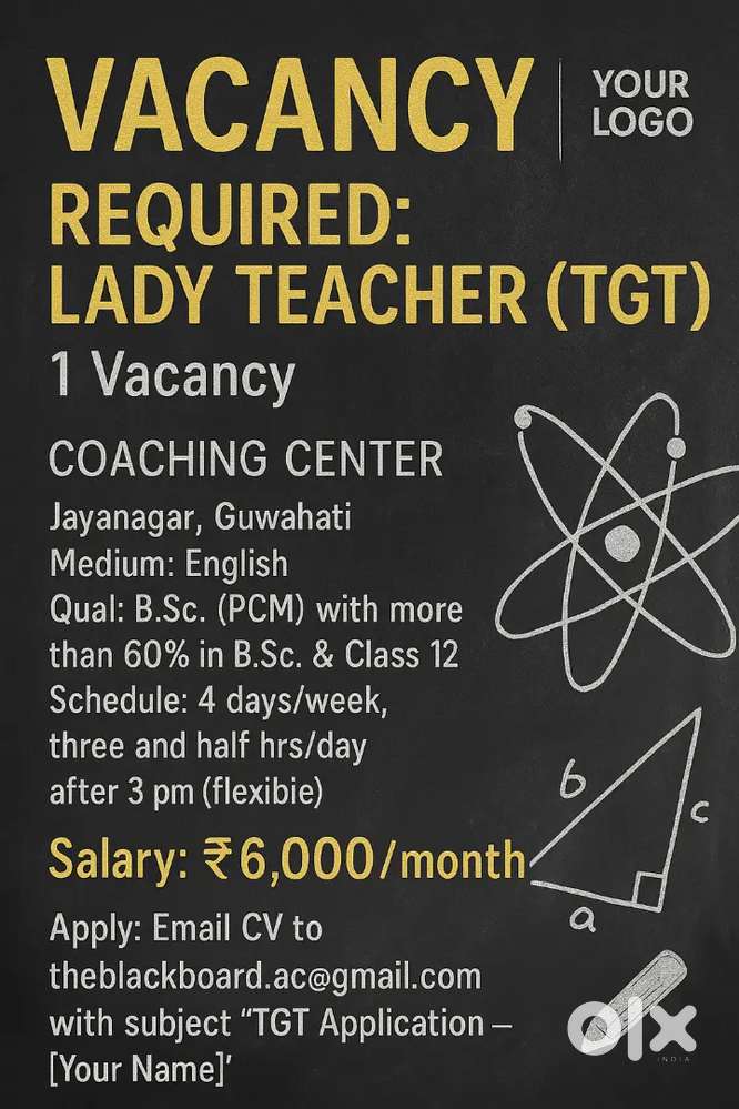 Vacancy- Lady TGT