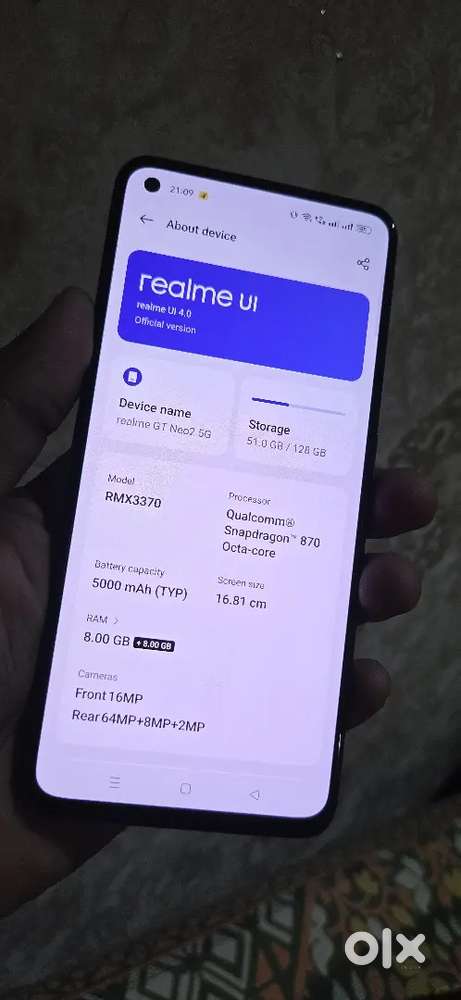 Realme GT neo 2 for sale