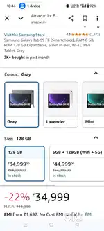 6 128 6 month old with s pen wifi only