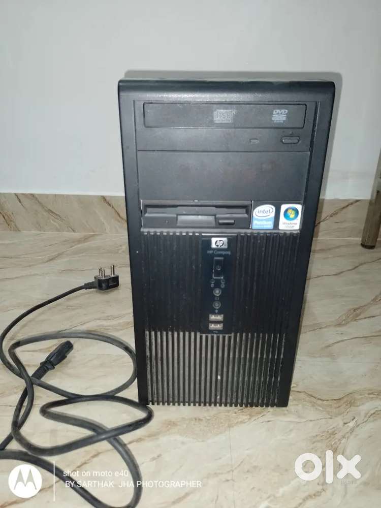 Unused HP CPU with mouse and keyboard
