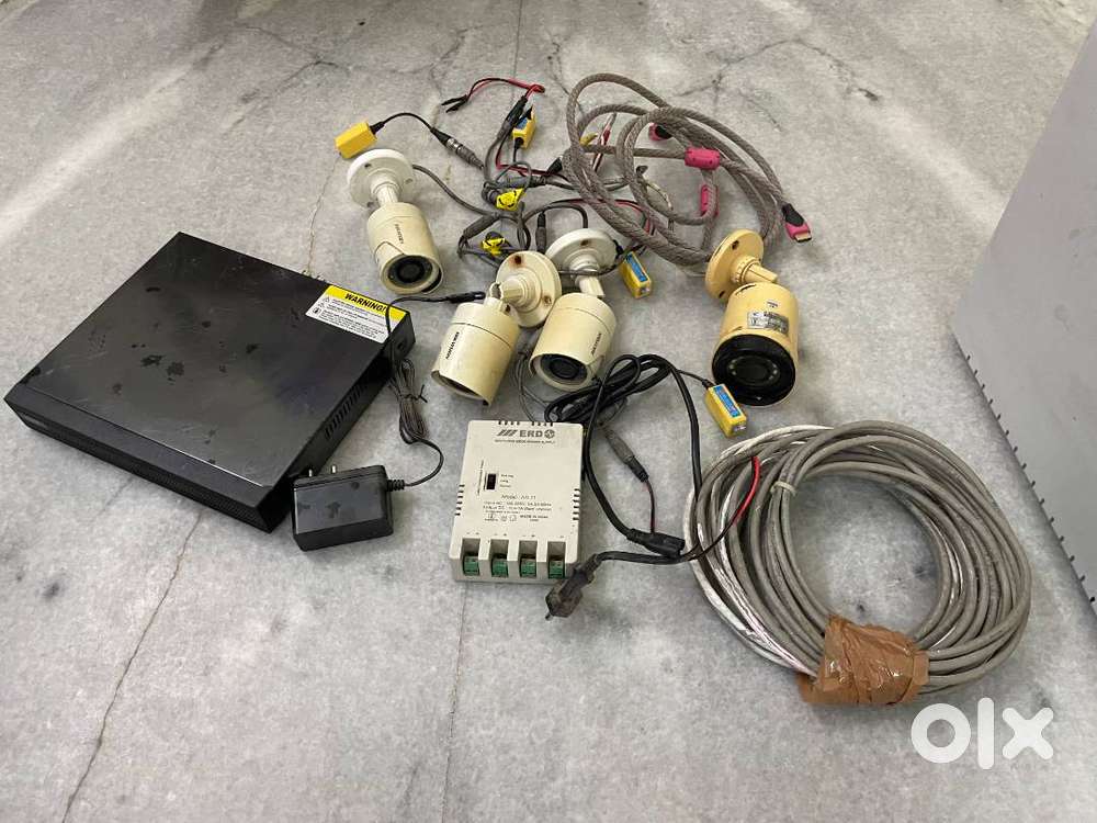 CCTV Camera - TVT Full HD 4 Channel DVR with 2.4 MP 4 Outdoor Camera