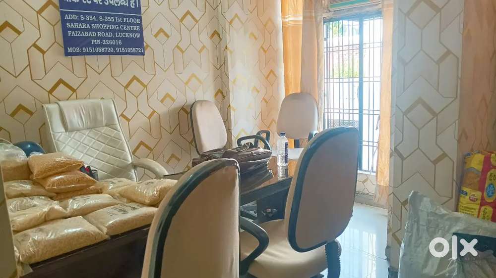 180sqft furnished ac office lekhraj metro station Indira nagar