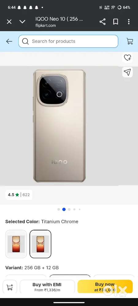 iQOO neo 10 scratchless only 1 month old