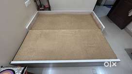 Single cum Double Bed with Storage Drawers