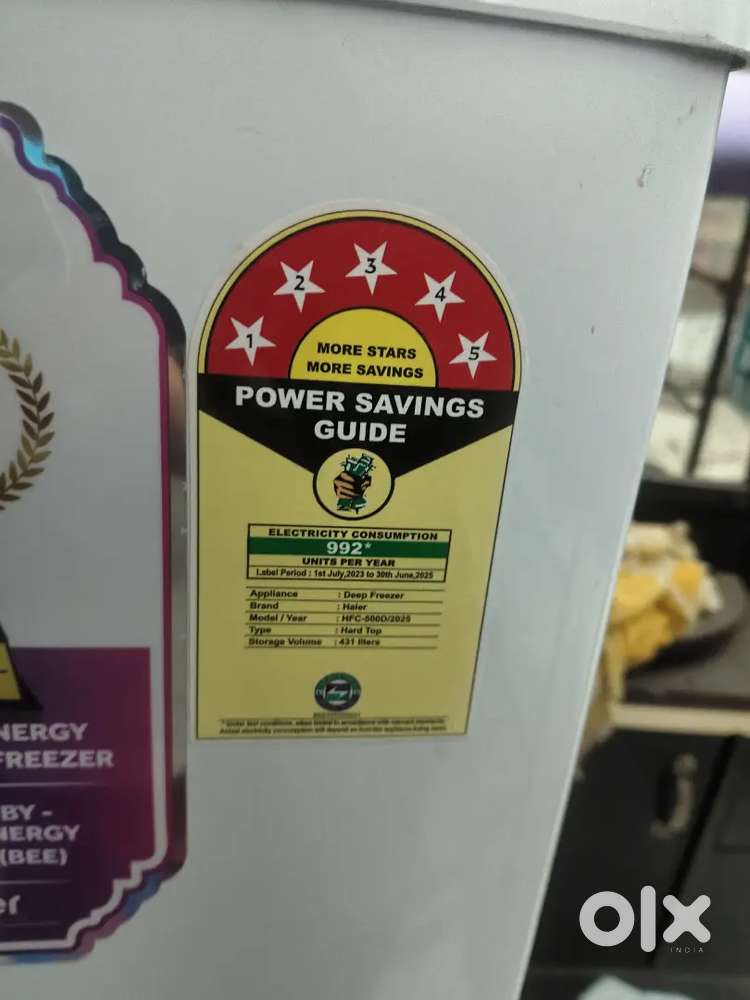 Haier D fridge five star.