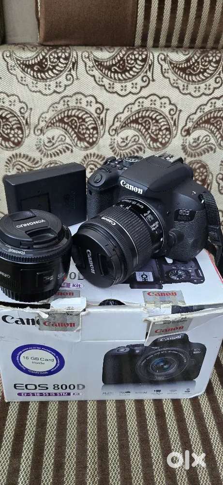 Canon 800d lens 2 18.55 STM 50.mm yugnu in jamnagar