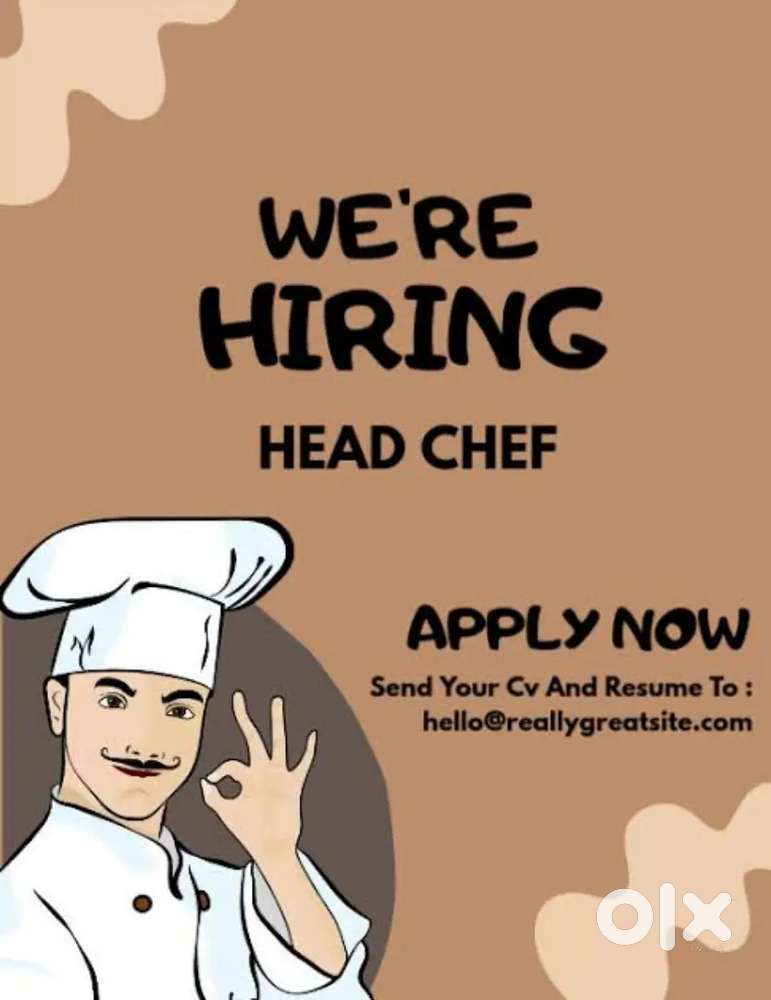Hiring cook for cloud kitchen
