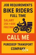 Bike Rider's job