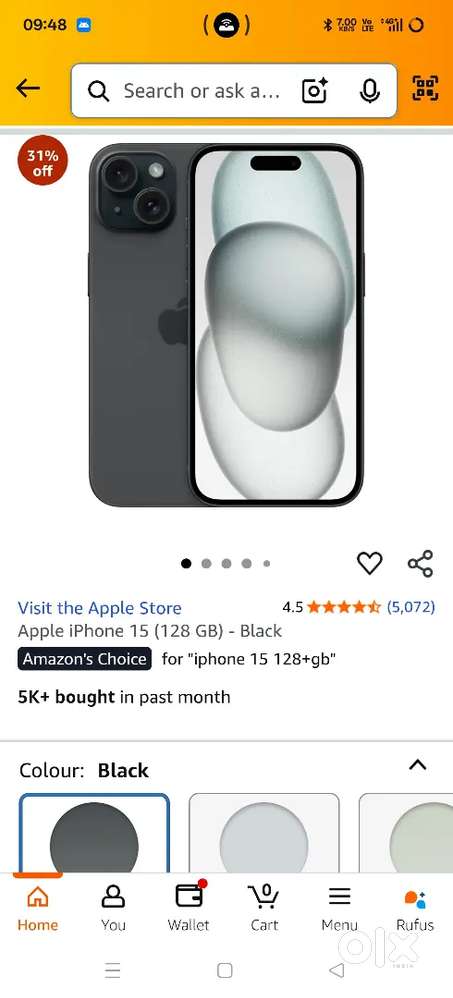 iPhone 15 and iPhone 16 128