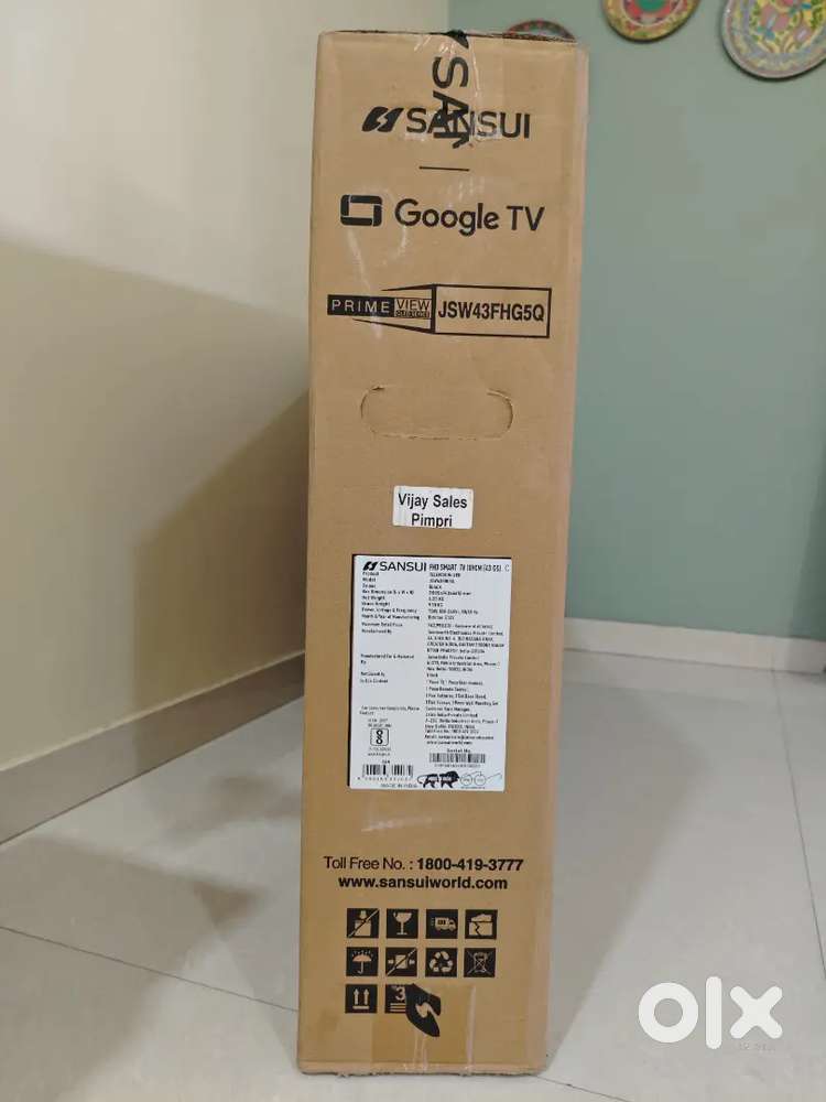 Brand New Sealed Sansui 43 Smart TV FULL Warranty – ₹42,990 – Unused