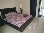Double bed with mattress and with both side box/L shape lux sofa