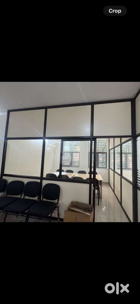 Aluminum partition ready to install