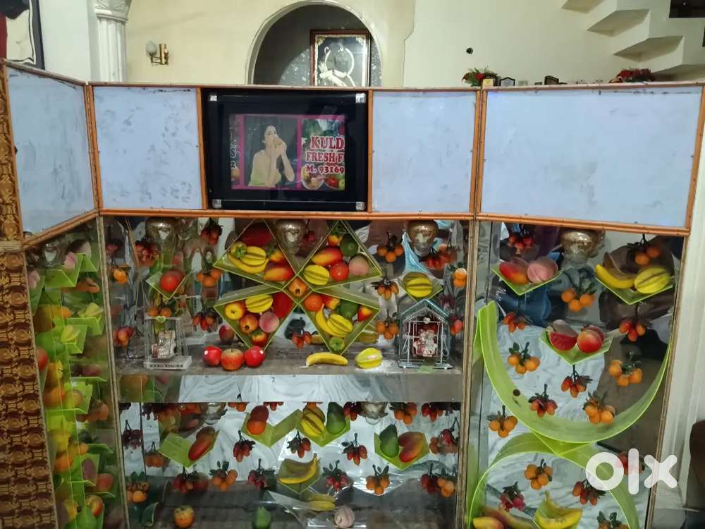 It is a big fruit stall with lightning