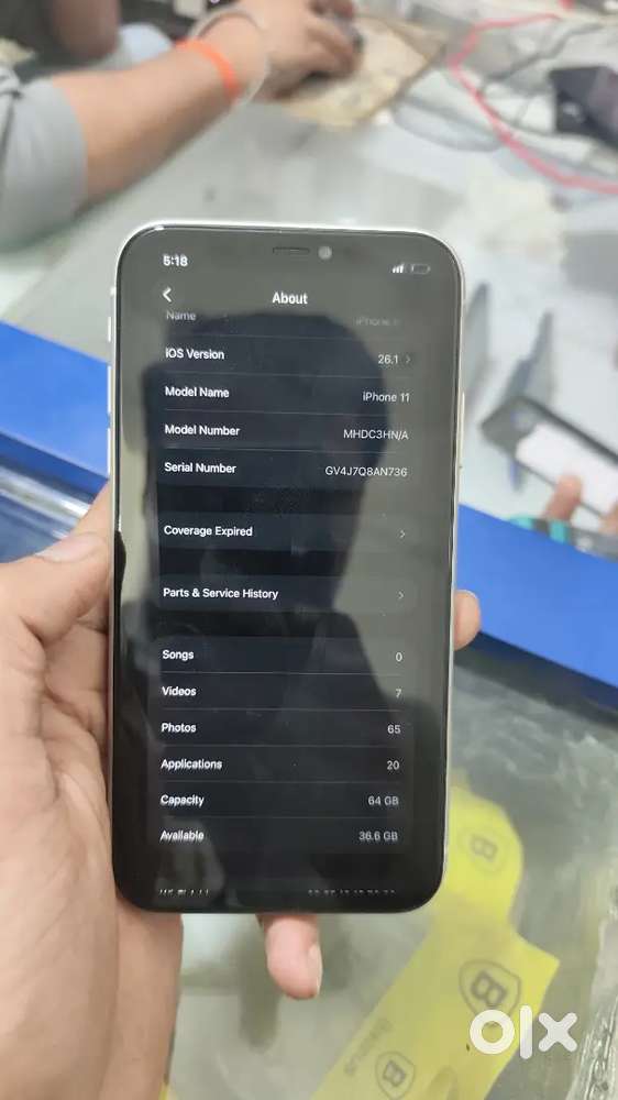 iPhone 11 64gb battery health 86