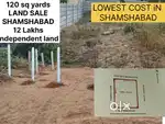 120Sqr.Yrds-Sales.LAND-SHAMSHABADD CITY LAND CLEAR TITTLE