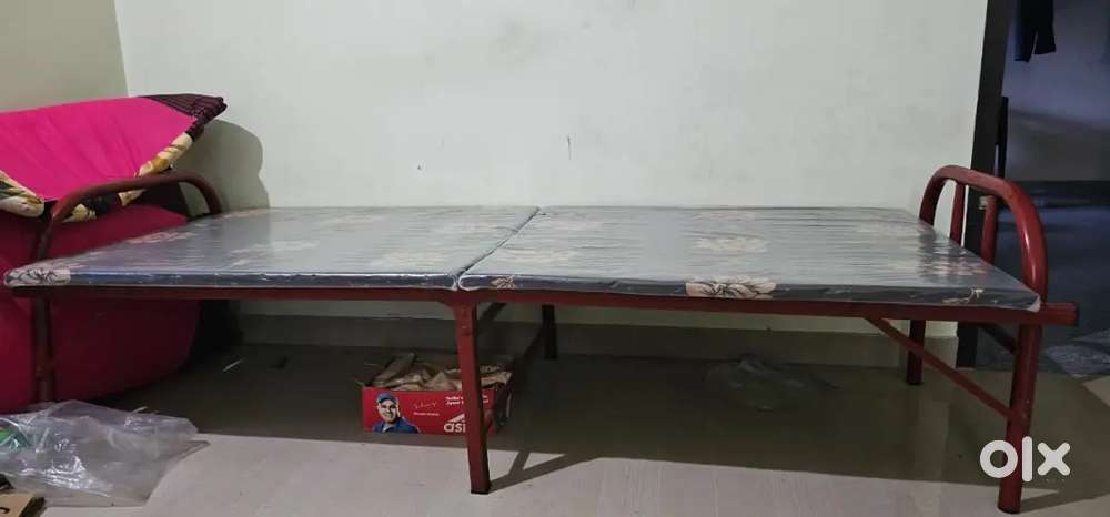 Foldable Bed with mattress (Used only for 3 months)