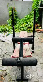 Gym cycle and gym bench