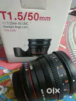 Samyang 50mm T 1.5 cine lens Nikon lens Rare