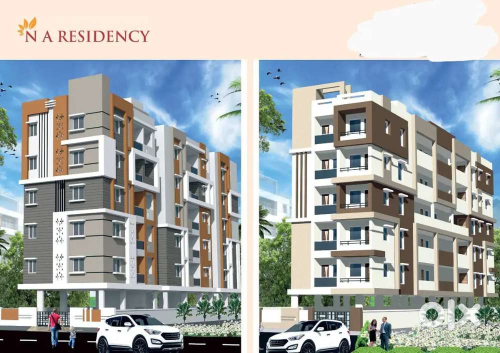 57,00,000/-  3bhk flat madhurawada