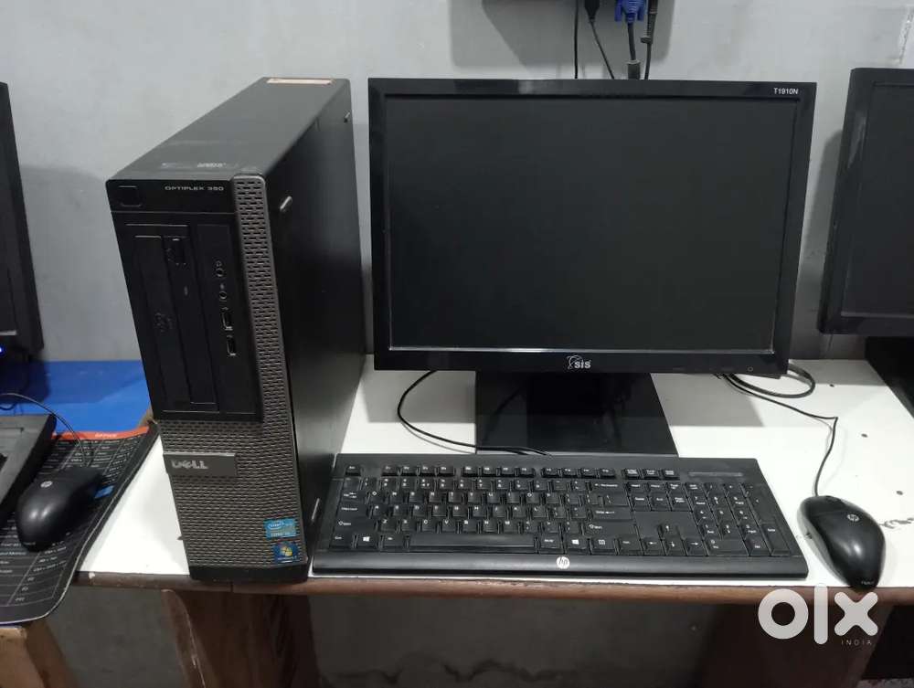 Desktop, CPU, keyboard and mouse