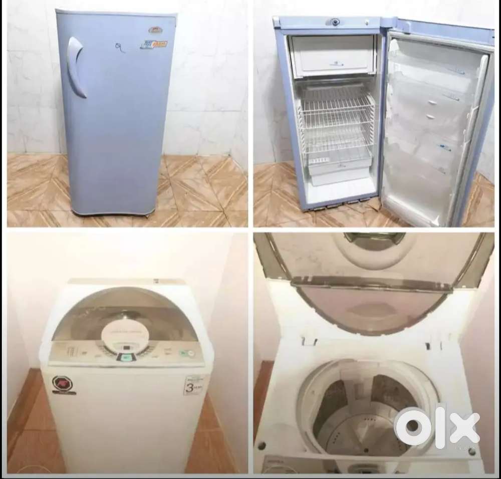 Combo fridge ND washing Godrej nd video con top load