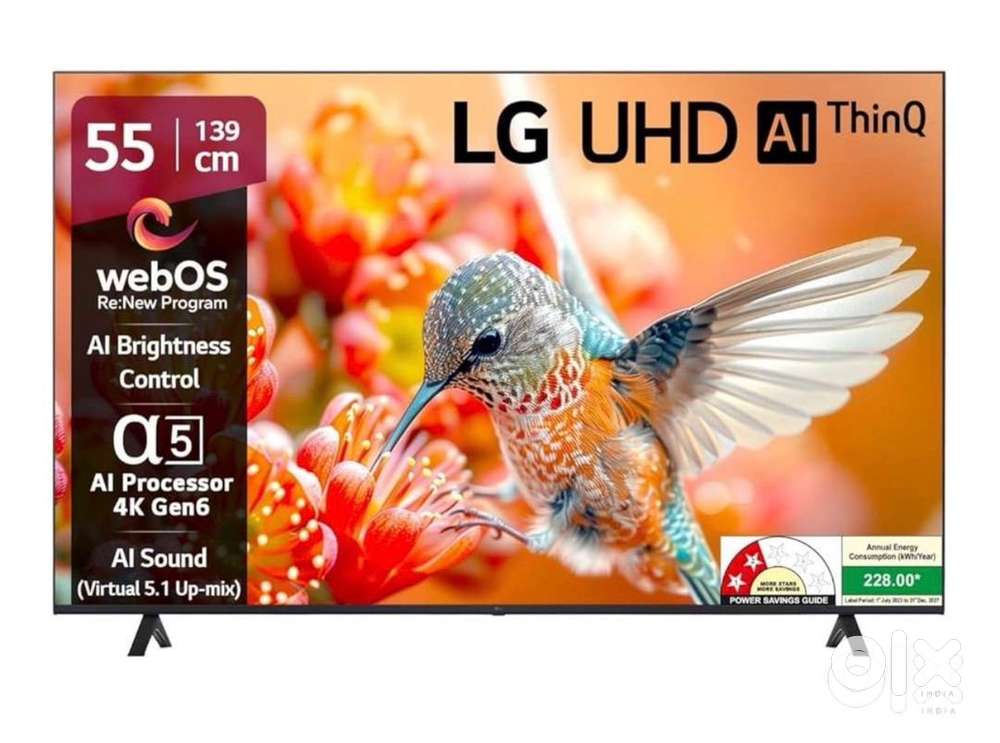 55 Smart 4K Led Tv Al features Started 26500 Google & Webos genuine