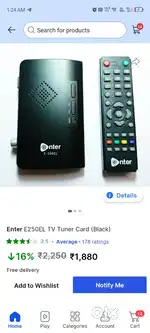Enter E250EL TV tuner card
