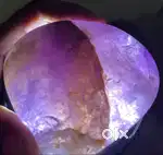 Amethyst stone - heart shaped