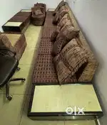 8 SEATER SOFA WITH 2 SIDE SATTY AND 1 CORNER