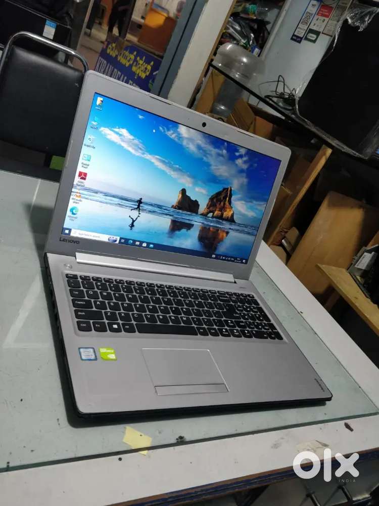 Lenovo IdeaPad + core i5 7th gen + 8GB RAM + 1TB hdd + 2gb nvdia