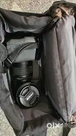 Nikon D3500 with kit lens + prime lens