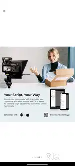 DTP -008 8 inch DigiTech teleprompter for smartphone and camera