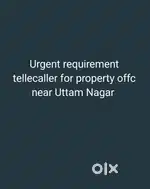 Urgent requirement female for tellecalling in property offc