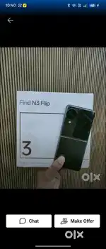 Oppo find n3 flip 12 256   box charger original exchange only flagship