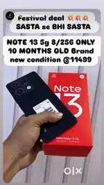 NOTE 13 5g 8/256 ONLY 10 MONTHS OLD