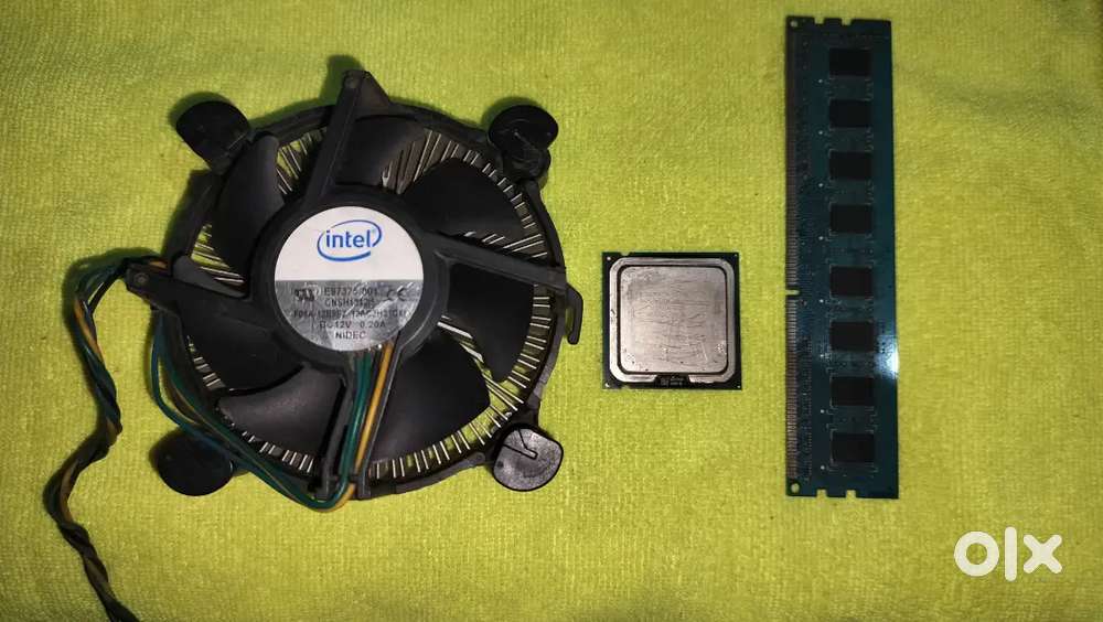 Intel Pentium E5700 + 4GB DDR3 RAM + Intel Fan – Old PC Parts No Board