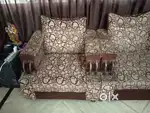 Sofa Set 3 + 2 Brown Good condition