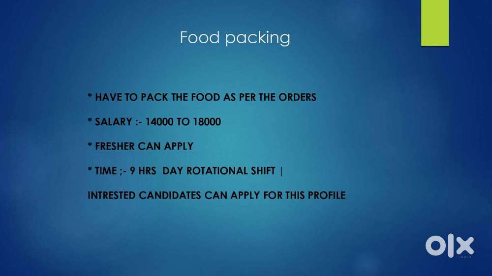 Food Packing