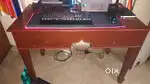 Teak wook table with chair sell