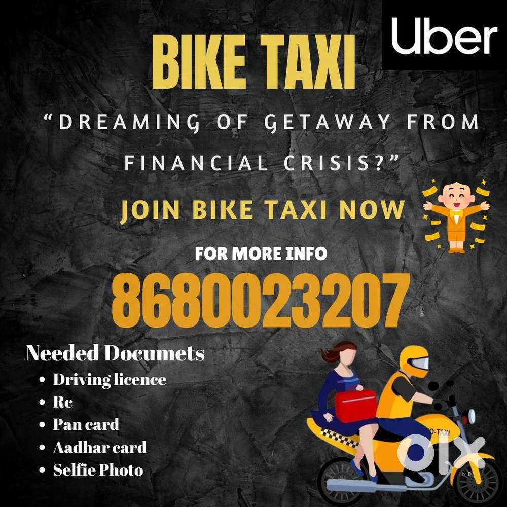 bike taxi job available in chennai