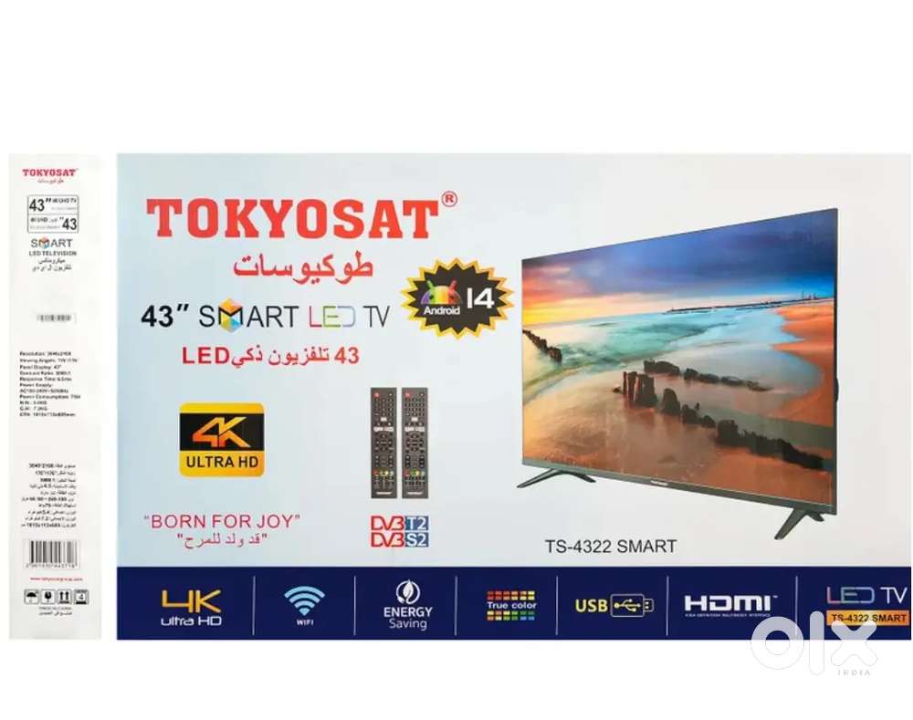 TOKYOSAT 43INCH 4K SMART TV for sale