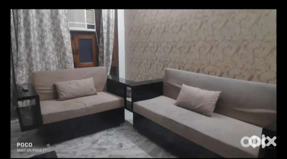 7 seater teak wood sofa