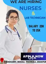 Gnm staff nurse 'G.D staff required in multispecility hospital