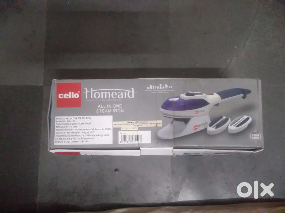 All in one steam iron box cello