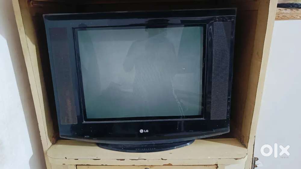 LG TV black in colour