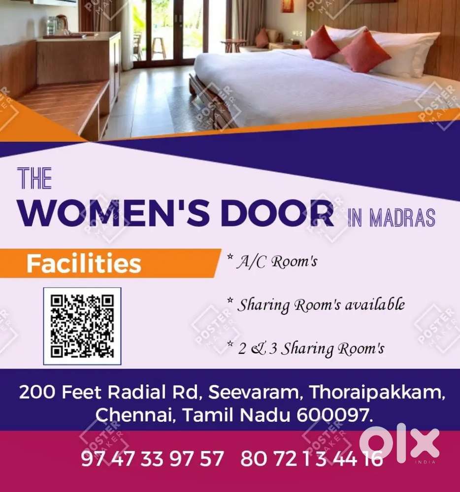 Women's Door Pg for ladies All facility in our pg