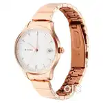Titan workwear silver dial women watch with stainless steel strap