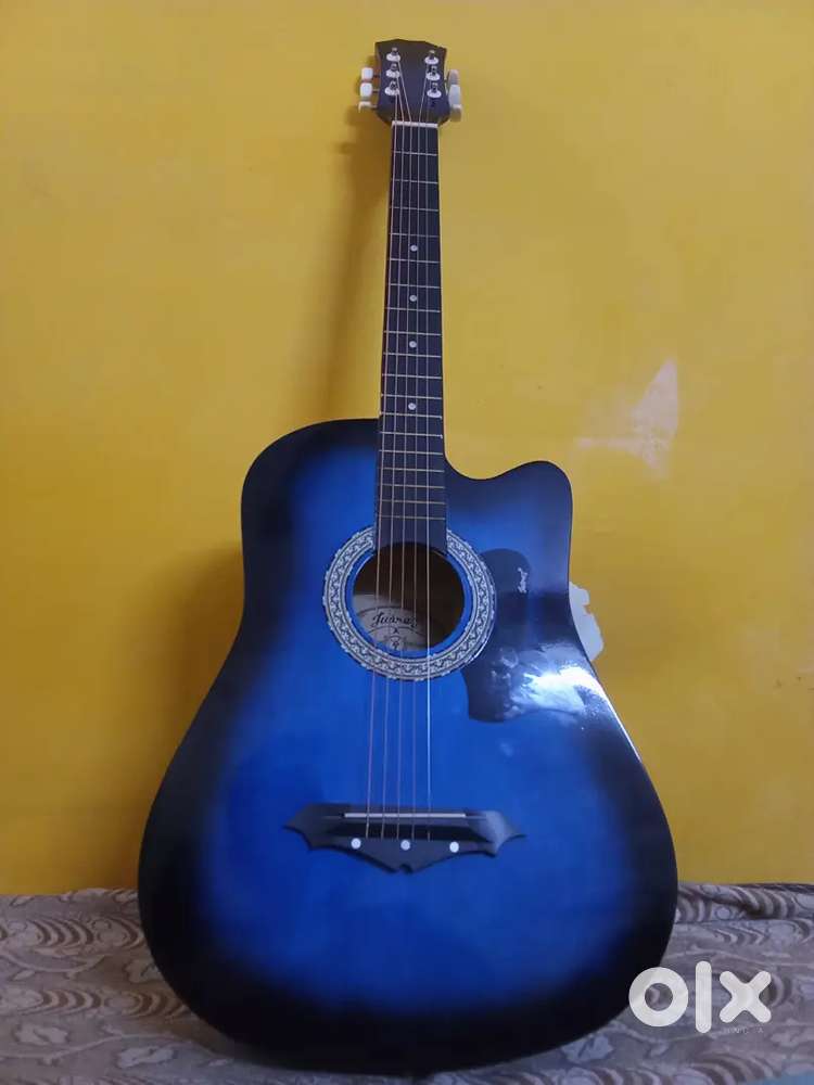 juarez Acoustic guitar premium blue colour... 1 month old hai